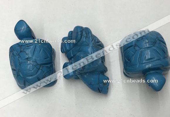 CDN436 28*45*22mm turtle imitation turquoise decorations wholesale