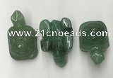 CDN437 28*45*22mm turtle green aventurine decorations wholesale