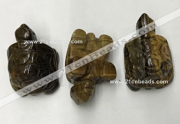 CDN443 28*45*22mm turtle yellow tiger eye decorations wholesale