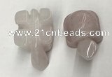 CDN451 38*55*28mm turtle rose quartz decorations wholesale