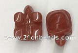 CDN452 38*55*28mm turtle cherry quartz decorations wholesale