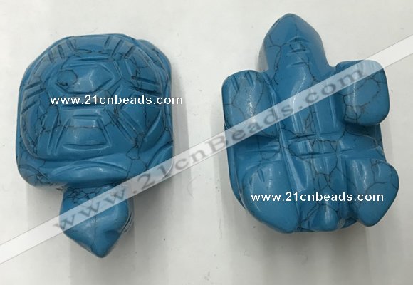 CDN455 38*55*28mm turtle imitation turquoise decorations wholesale