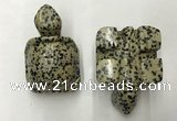 CDN461 38*55*28mm turtle dalmatian jasper decorations wholesale