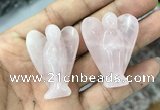 CDN471 30*40mm angel rose quartz decorations wholesale