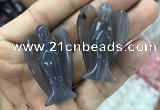 CDN474 30*40mm angel grey agate decorations wholesale