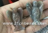 CDN476 30*40mm angel Indian agate decorations wholesale