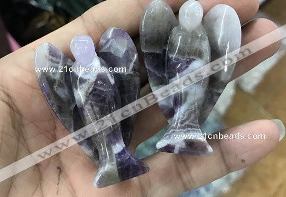 CDN491 35*50mm angel dogtooth amethyst decorations wholesale