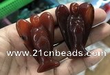 CDN499 35*50mm angel red agate decorations wholesale