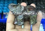 CDN517 33*65*45mm elephant dragon blood jasper decorations wholesale