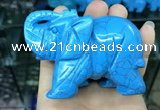 CDN533 35*80*55mm elephant imitation turquoise decorations wholesale