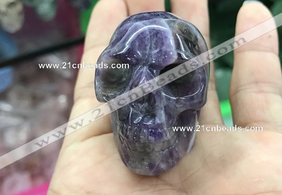 CDN552 35*50*40mm skull dogtooth amethyst decorations wholesale