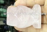 CDN571 35*50mm owl rose quartz decorations wholesale