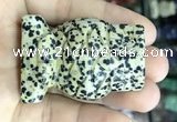 CDN575 35*50mm owl dalmatian jasper decorations wholesale