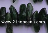 CDP73 15.5 inches 8*22mm - 12*28mm diopside chips gemstone beads