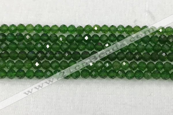 CDP78 15.5 inches 6mm faceted round diopside gemstone beads