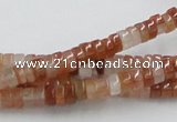 CDQ03 15.5 inches 3*6mm rondelle natural red quartz beads wholesale