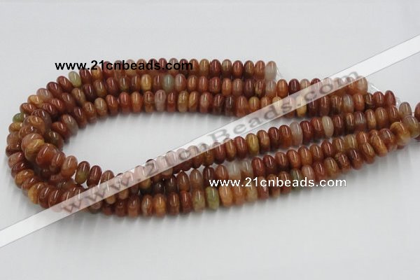 CDQ04 15.5 inches 6*12mm rondelle natural red quartz beads wholesale