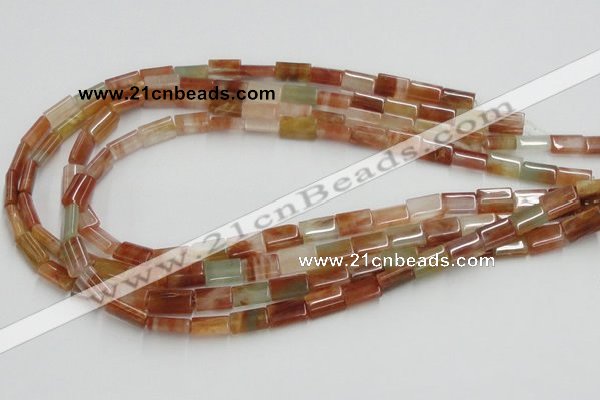 CDQ09 15.5 inches 8*12mm rectangle natural red quartz beads wholesale