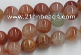 CDQ14 15.5 inches 12mm round natural red quartz beads wholesale