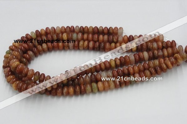 CDQ18 15.5 inches 4*8mm rondelle natural red quartz beads wholesale