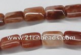 CDQ21 15.5 inches 12*16mm rectangle natural red quartz beads wholesale