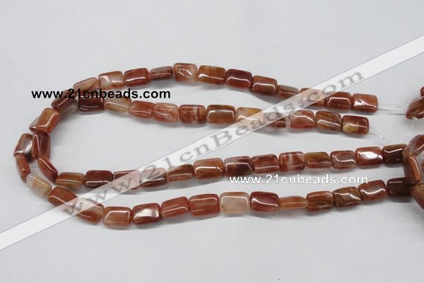 CDQ22 15.5 inches 13*18mm rectangle natural red quartz beads wholesale
