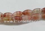 CDQ30 15.5 inches 6*10mm rice natural red quartz beads wholesale