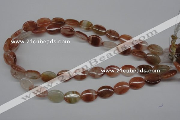 CDQ53 15.5 inches 13*18mm oval natural red quartz beads wholesale