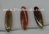 CDQ57 Top-drilled 8*25mm marquise natural red quartz beads wholesale