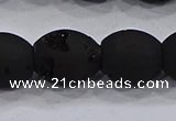 CDQ629 8 inches 10*12mm rice druzy quartz beads wholesale