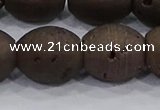 CDQ638 8 inches 12*14mm rice druzy quartz beads wholesale