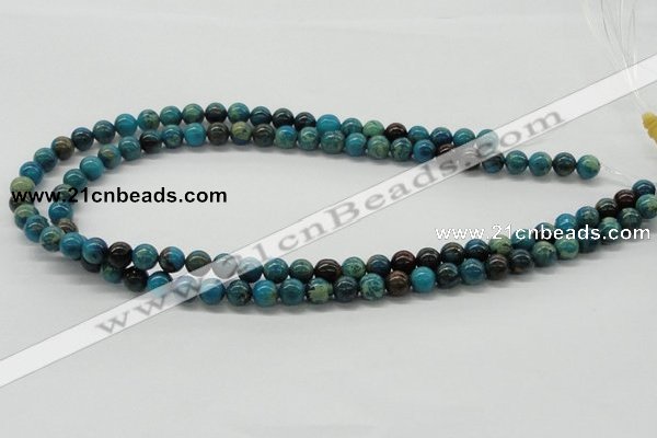 CDS06 16 inches 8mm round dyed serpentine jasper beads wholesale