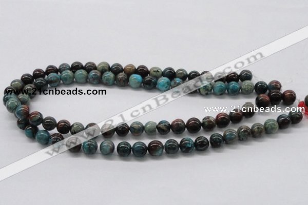 CDS07 16 inches 10mm round dyed serpentine jasper beads wholesale