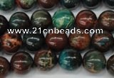 CDS187 15.5 inches 10mm round dyed serpentine jasper beads