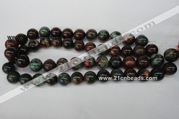 CDS190 15.5 inches 16mm round dyed serpentine jasper beads