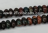 CDS196 15.5 inches 6*10mm rondelle dyed serpentine jasper beads