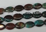 CDS205 15.5 inches 8*10mm oval dyed serpentine jasper beads