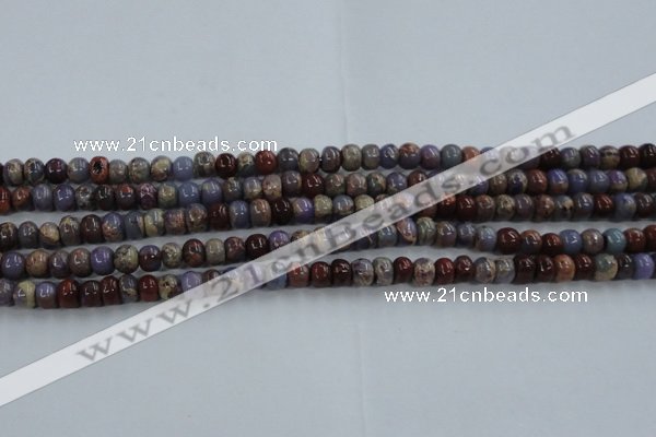 CDS276 15 inches 3*5mm rondelle dyed serpentine jasper beads