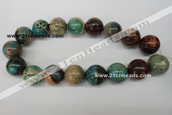 CDS29 15.5 inches 24mm round dyed serpentine jasper beads