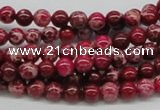 CDT02 15.5 inches 6mm round dyed aqua terra jasper beads