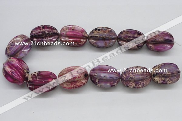 CDT37 15.5 inches 25*33mm star fruit shaped dyed aqua terra jasper beads