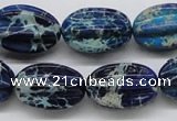 CDT61 15.5 inches 16*23mm star fruit shaped dyed aqua terra jasper beads