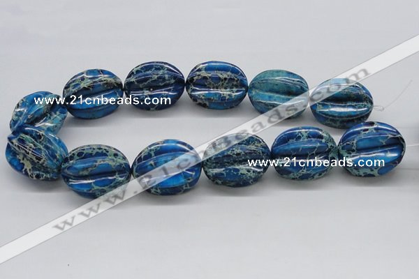 CDT62 15.5 inches 25*33mm star fruit shaped dyed aqua terra jasper beads