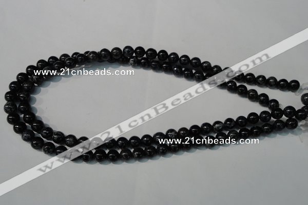 CDT682 15.5 inches 8mm round dyed aqua terra jasper beads