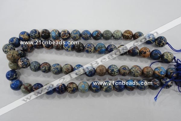 CDT814 15.5 inches 10mm round dyed aqua terra jasper beads wholesale