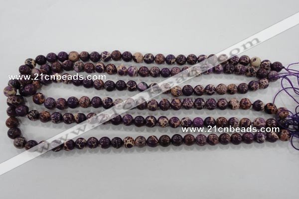 CDT842 15.5 inches 8mm round dyed aqua terra jasper beads wholesale