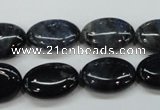 CDU08 15.5 inches 13*18mm oval natural blue dumortierite beads