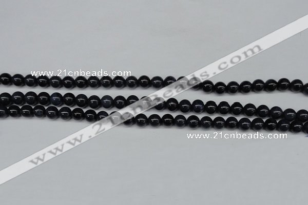 CDU101 15.5 inches 6mm round blue dumortierite beads wholesale