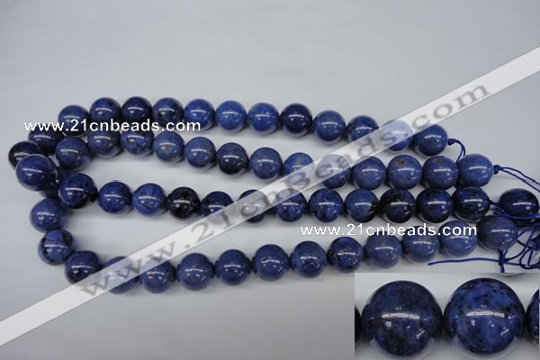 CDU105 15.5 inches 14mm round blue dumortierite beads wholesale