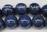 CDU106 15.5 inches 16mm round blue dumortierite beads wholesale